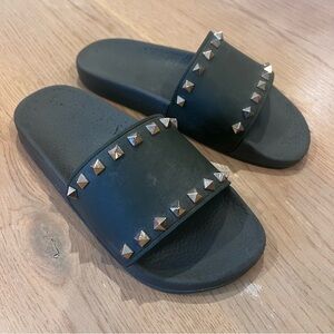 Valentino Stud Slides
